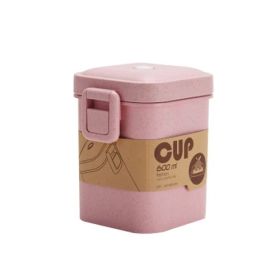 Separate Microwave Oven Light Lunch Box (Option: Pink soup)