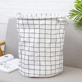 Household cloth dirty clothes basket (Option: White square)