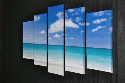 Foul Bay Barbados 5 Split Panel Canvas (Type: Standard Framed Canvas Print (Split-Panel), size: 64" x 32" / 162cm x 85cm (Approx))